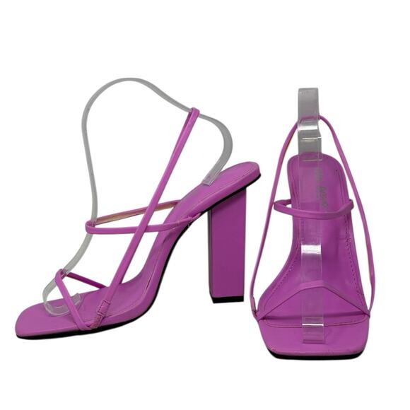 Public Desire pink strappy high heel sandals size 8 - Picture 1 of 15